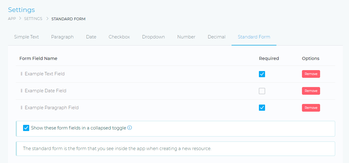 Custom-Standard-Form